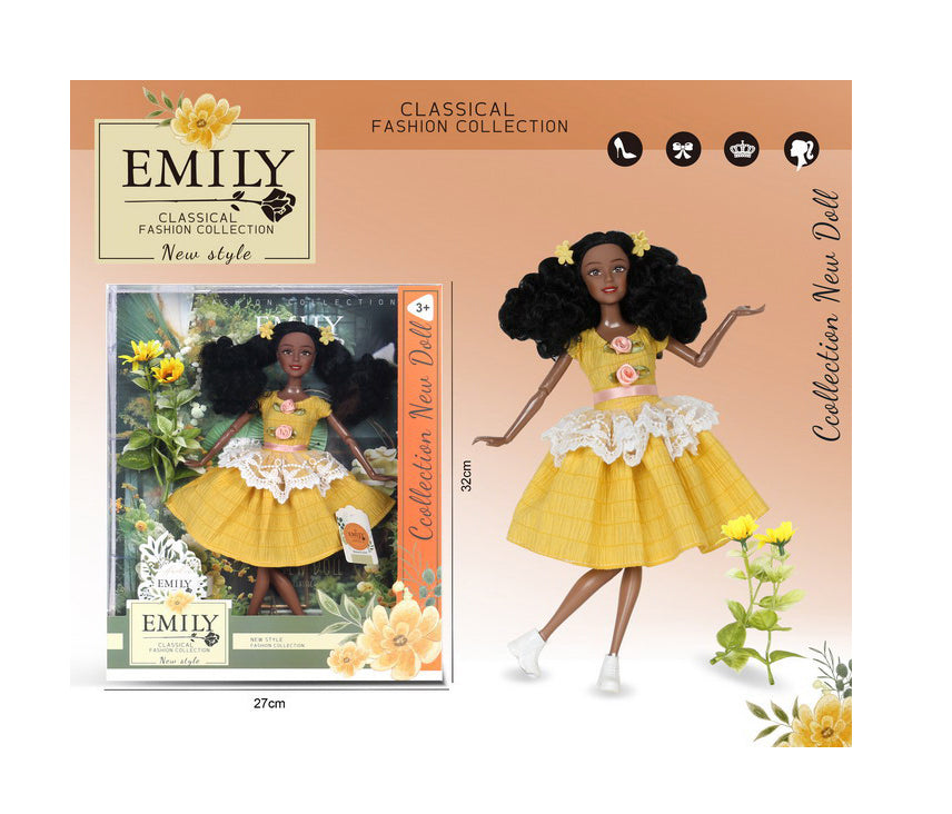 Papusa Emily Fashionistas Bruneta Africana