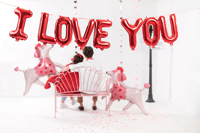 Balon din folie I Love You, 260×40 cm